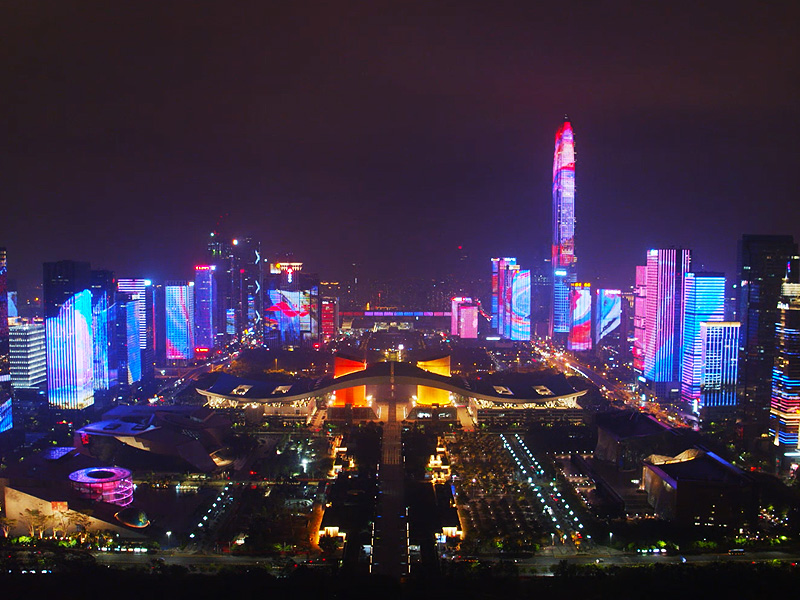 深圳福田中心区城市灯光秀